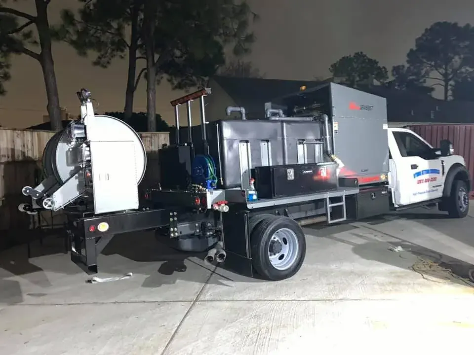 Drain cleaning project for Sugar Land commercial property