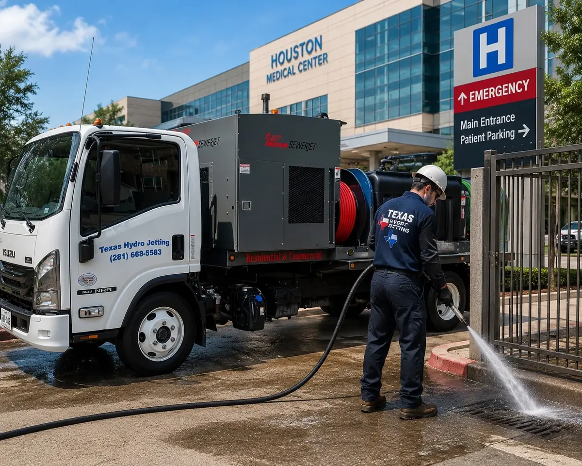 Preventive drain maintenance in Houston